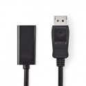 Nedis CCGP37150BK02 video kabeļu aksesuārs 0,2 m HDMI Type A (Standard) DisplayPort Melns Nedis CCGP37150BK02 video kabeļu aksesuārs 0,2 m HDMI Type A (Standard) DisplayPort Melns