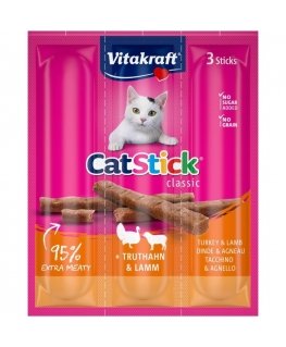 VITAKRAFT Cat Stick Turkey and lamb - cat treats - 18 g
