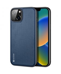 Dux Ducis Fino case cover nylon-covered iPhone 14 blue