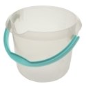 Bucket with spout 5L Mika Ø24x20cm transparent