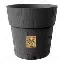 Flower pot with tray Ethica Ø30x29cm grey Flower pot with tray Ethica Ø30x29cm grey