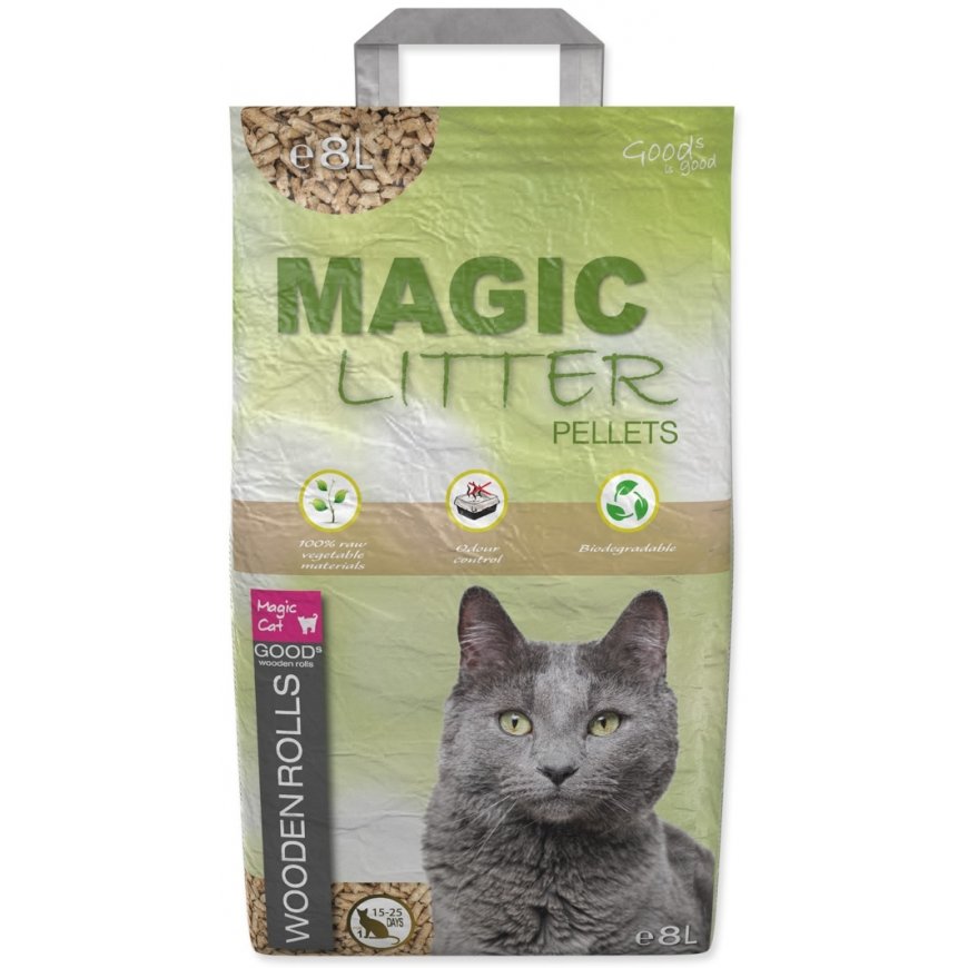 Natural pellet litter : Kockolit ML Wooden Rolls 8L – 2