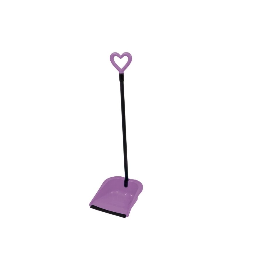 Rubber Hair Scoop Love 24,5x27x85cm assorted, 4 colours