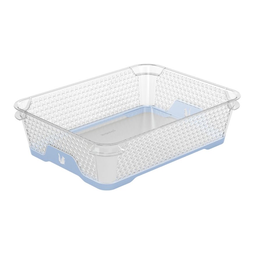 Mini basket A5 with non-slip Jonas 26,5x20x7cm transparent|grey – 2