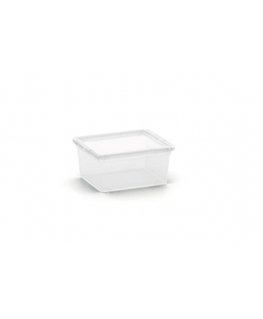 Mini basket A4 with non-slip Jonas 36x26,5x7cm transparent|blue
