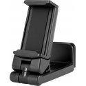 DELTACO portable travel stand with holder for mobile phones, black