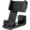DELTACO portable travel stand with holder for mobile phones, black