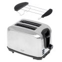 Adler AD 3222 тостер 7 2 ломтик(а) 1000 W Серебристый