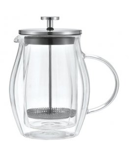 Piston coffee/tea brewer, glass, 0.60L Klausberg