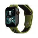 Beline pasek Apple Watch Sport Silicone 38|40|41mm zielono-czarn