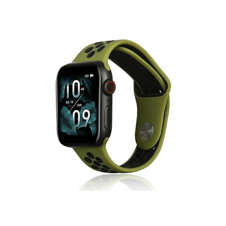 Beline pasek Apple Watch Sport Silicone 38|40|41mm zielono-czarn – 2