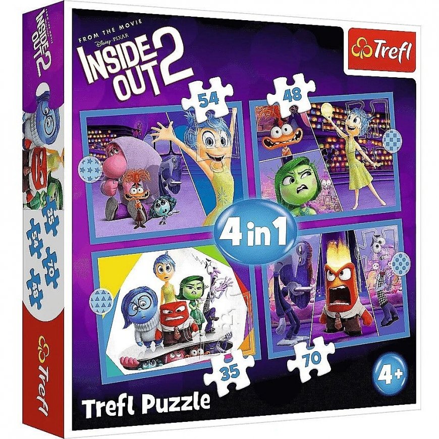 Trefl Puzzle 4in1 Emotions Inside Out