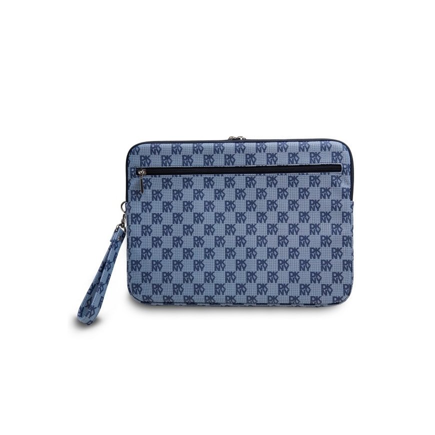 DKNY PU Leather Checkered Pattern and Stripe Laptop Sleeve 13|14 – 2