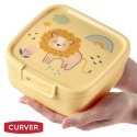 Food storage container square 0,9L Snap Box yellow