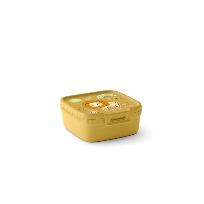Food storage container square 0,9L Snap Box yellow – 2