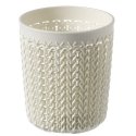 Basket Knit S round Ø10x11cm white Basket Knit S round Ø10x11cm white