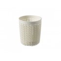 Basket Knit S round Ø10x11cm white Basket Knit S round Ø10x11cm white