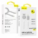 Blavec Cable Raptor braided - Type C to Type C - PD 60W 3A 1 met Blavec Cable Raptor braided - Type C to Type C - PD 60W 3A 1 met