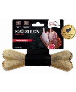 Syta Micha Kość do żucia z kaczką i malinami – przysmak dla psa - 13,5cm