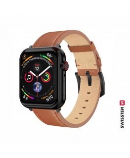 Swissten Leather Band For Apple Watch 42 / 44 / 45 / 49mm