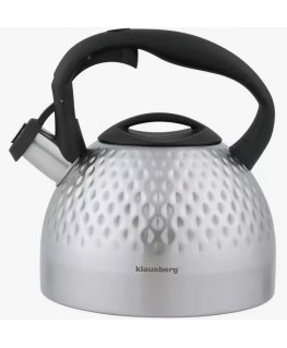 Kettle with whistle, 3l, steel color.