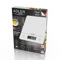 Adler AD 3170 virtuvinės svarstyklės Permatomas, Balta Stačiakampis Elektroninės virtuvinės svarstyk Adler AD 3170 virtuvinės svarstyklės Permatomas, Balta Stačiakampis Elektroninės virtuvinės svarstyk