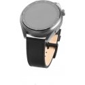 Fixed smartwatch leather strap, 22 mm, black Fixed smartwatch leather strap, 22 mm, black
