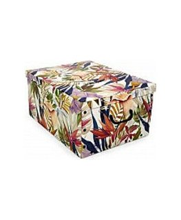Cardboard box 49x39x25cm Big Box Solid Colour assorted, white|bl