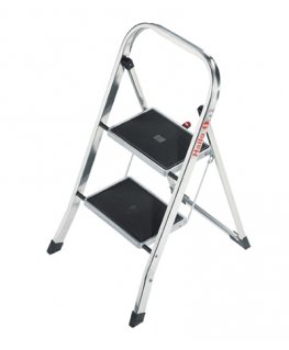 Folding step bench K70 StandardLine | aluminium | 2 steps, safet