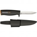 Fiskars K40 Juoda Fiksuotų ašmenų peilis Fiskars K40 Juoda Fiksuotų ašmenų peilis