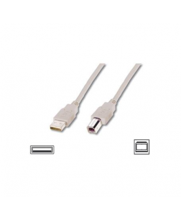 Logilink USB 2.0 connection cable USB A male, USB B male, 3 m, Black