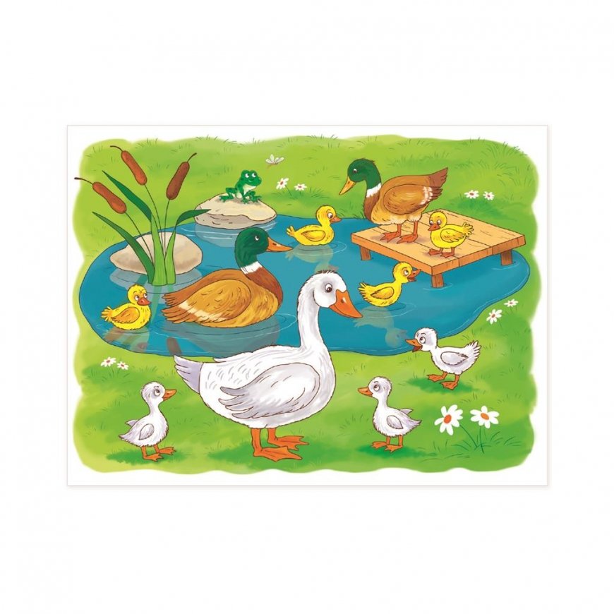 Dino block puzzle made of wood 12 pcs. Farm animals – 2