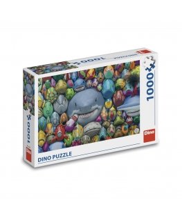 Dino pusle 1000 tk Värvilised kalad