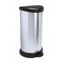 Curver Deco Bins 3253922150002 Круглый Черный, Серебристый Curver Deco Bins 3253922150002 Круглый Черный, Серебристый