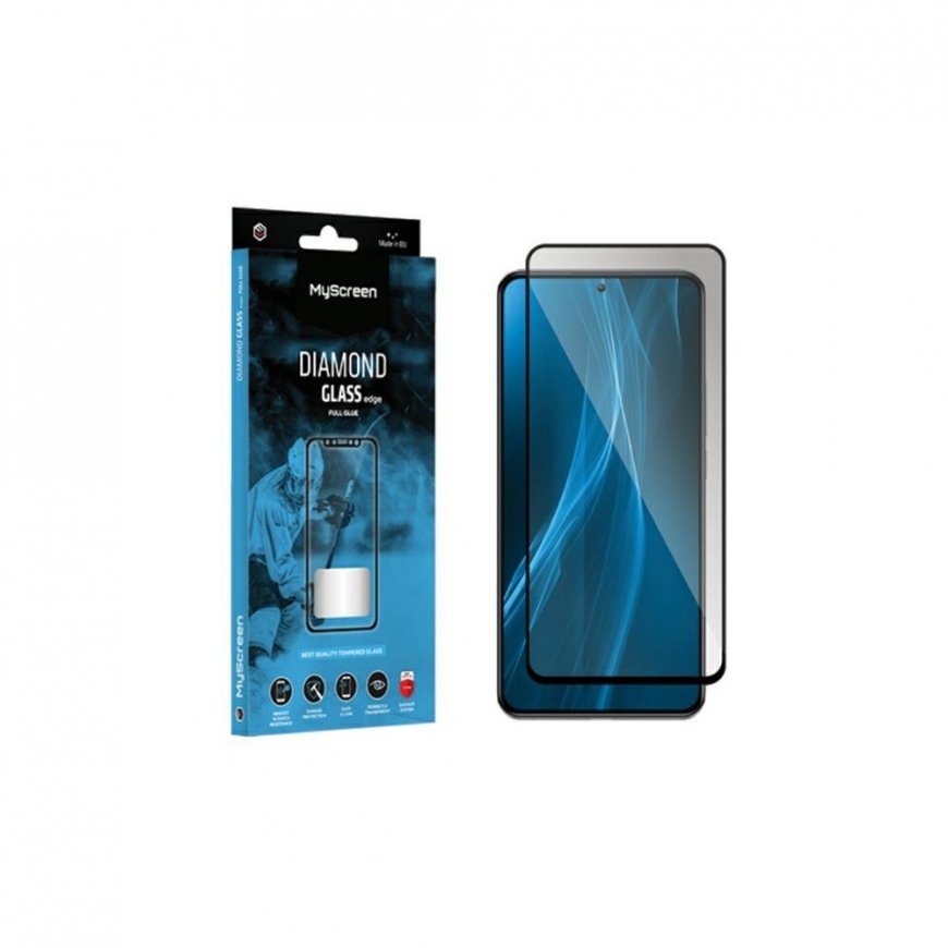 MS Diamond Glass Edge FG Xiaomi Poco X6 czarny|black Full Glue
