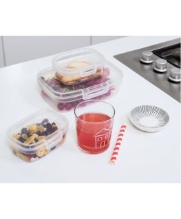 Food storage container rectangular with divider 1.8L Snap Box tr
