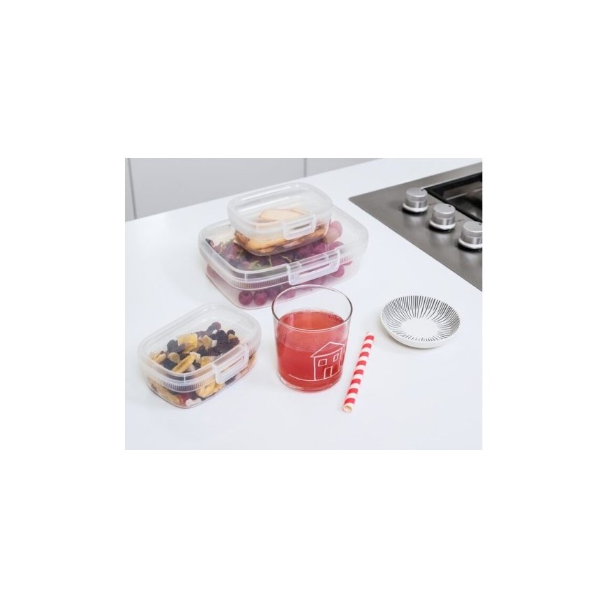 Food storage container rectangular with divider 1.8L Snap Box tr