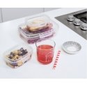 Food storage container rectangular with divider 1.8L Snap Box tr Food storage container rectangular with divider 1.8L Snap Box tr
