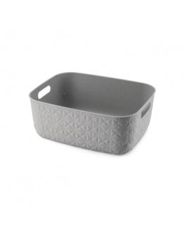 Basket Softex M 12,5L 37,9x29,2x14,3cm grey-brown