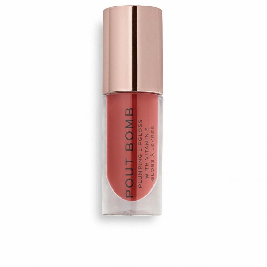 Makeup Revolution Pout Bomb lip gloss, 4.6 ml, color - Peachy