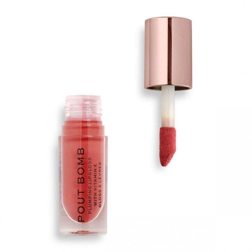 Makeup Revolution Pout Bomb lip gloss, 4.6 ml, color - Peachy – 3