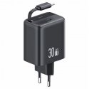 USAMS Ład. siec. 1xUSB-C ze zwijanym kablem USB-C Retractable PD USAMS Ład. siec. 1xUSB-C ze zwijanym kablem USB-C Retractable PD