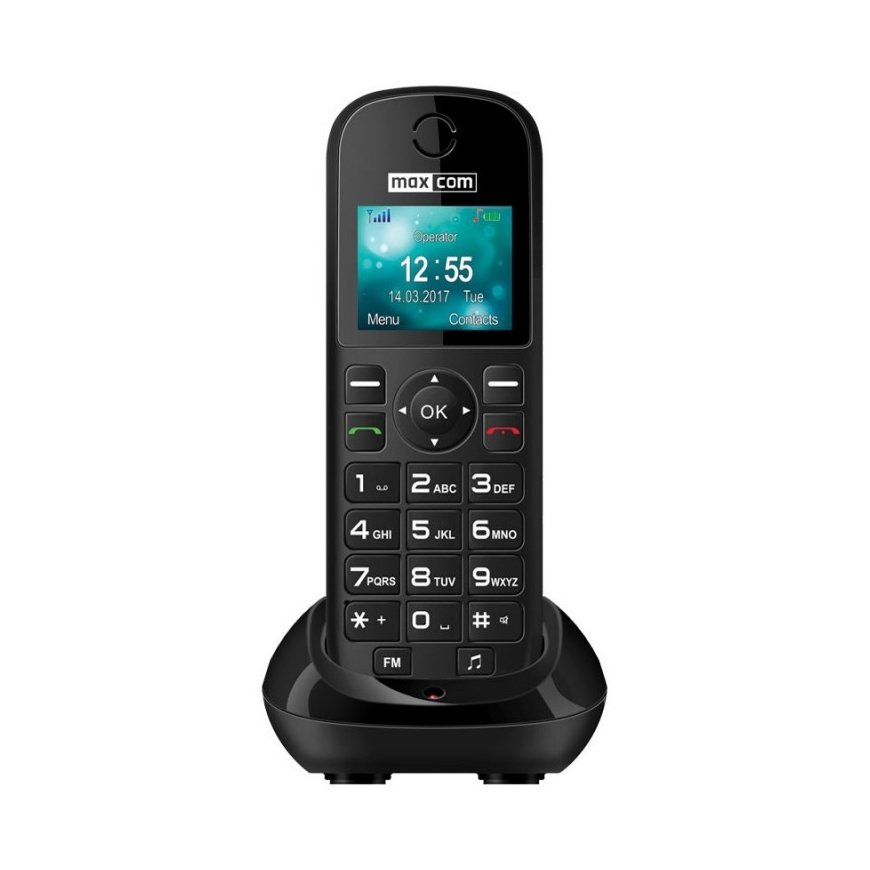 MaxCom MM35D DECT-puhelin musta