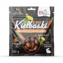 SYTA MICHA Suurepärased vorstid küüliku, porgandi ja võilillega - koeramaius - 100g SYTA MICHA Suurepärased vorstid küüliku, porgandi ja võilillega - koeramaius - 100g