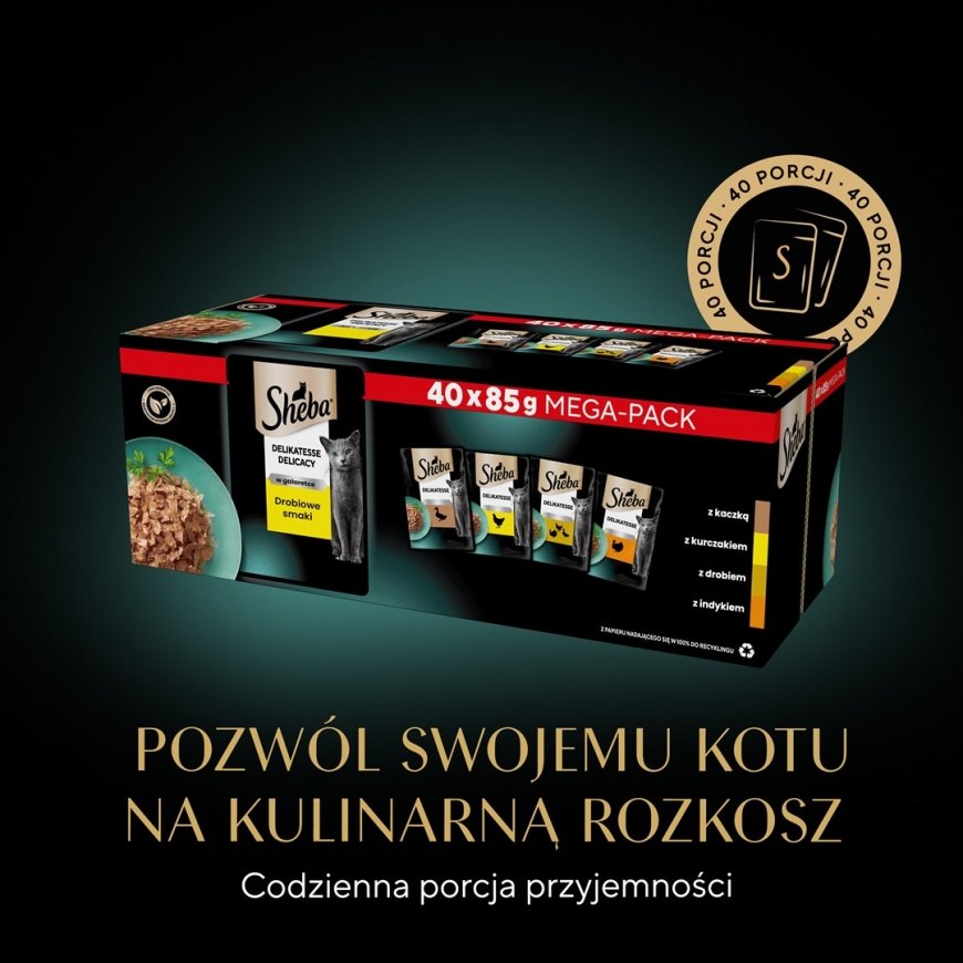 SHEBA gardums Drobiowe Smaki w galaretce