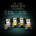 SHEBA gardums Drobiowe Smaki w galaretce - mokra karma dla kota - 40x85 g SHEBA gardums Drobiowe Smaki w galaretce - mokra karma dla kota - 40x85 g