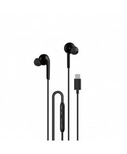 Dudao X3C+ wired USB-C in-ear headphones 1.2m - black