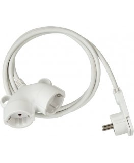 Brennenstuhl 1161820223 power extension 3 m 2 AC outlet(s) White