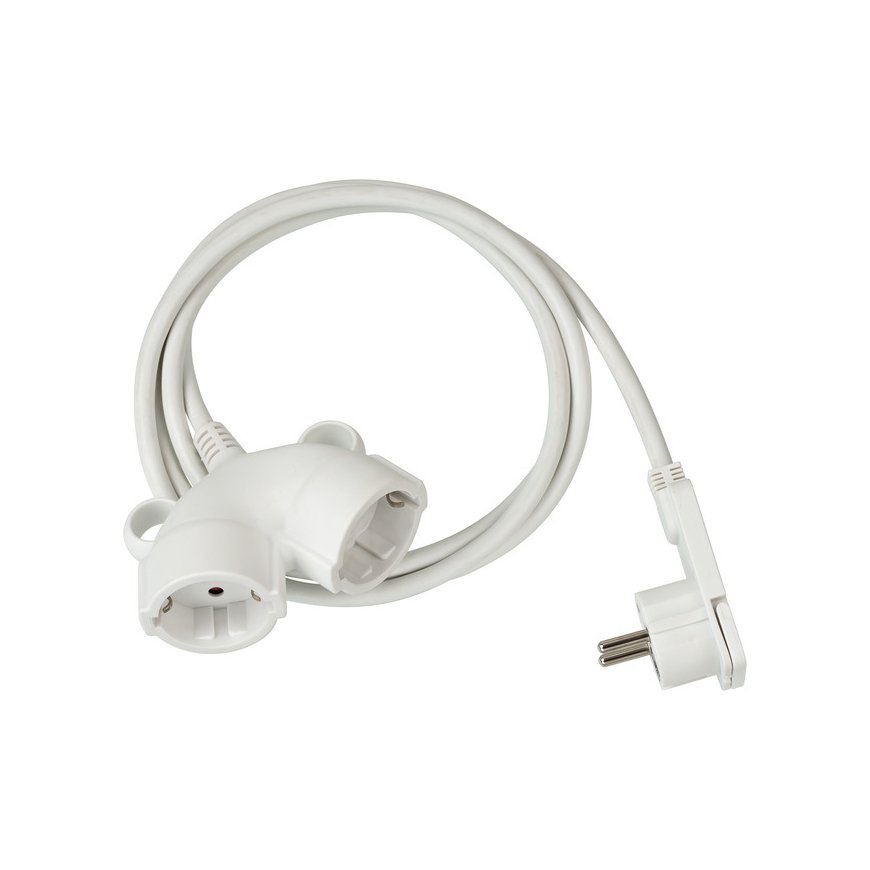 Brennenstuhl 1161820223 elektros tinklo ilgintuvas 3 m 2 AC išvestis(ys / čių) Balta