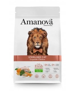 AMANOVA Adult Cat Sterilized Exquisite Chicken - kassi kuivtoit - 1,5kg